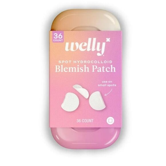 Welly Spot Hydrocolloid Acne Blemish Patch Small Spot Shape Clear 36 Count NWT - Picture 1 of 4